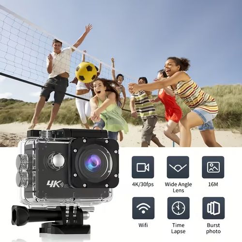 1080P🏍️💦 Waterproof Action Camera: Capture All Your Outdoor Thrills📸