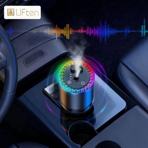 High-End Car Aroma Diffuser with 3-Color Star Light Automatic Spray