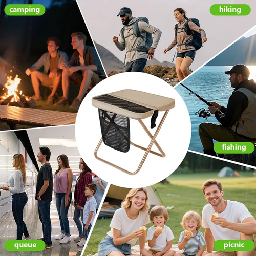 An Essential Foldable Canvas Stool for Outings