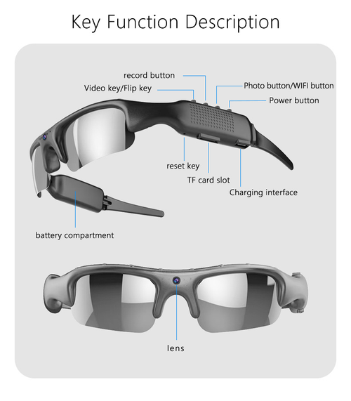 Outdoor Sports Recorder Sunglasses