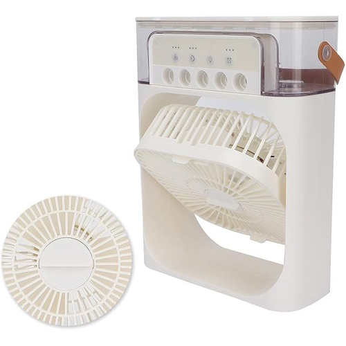 5 Hole Mist Humidifying USB Mini Fan With Lighting