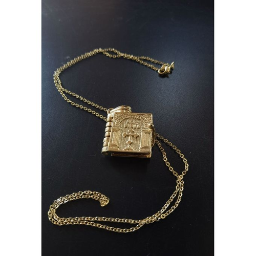 Openable Bible Cross Necklace