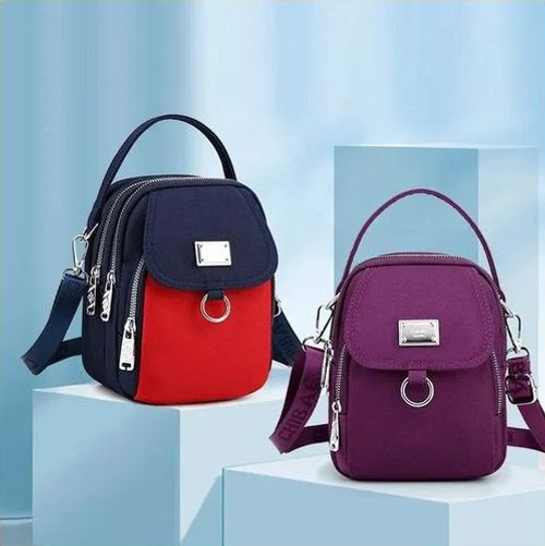 Waterproof Women's Crossbody Bag-Black
