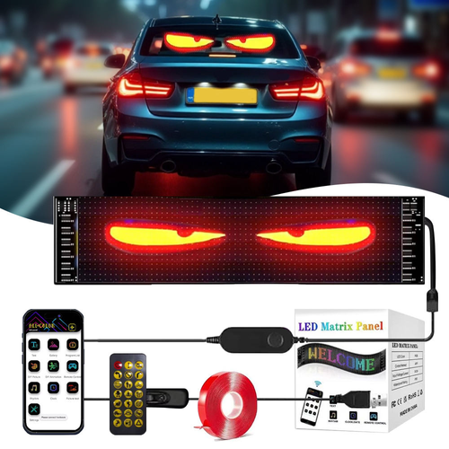 Colorful Eye Lamp Soft Screen For Car Windows
