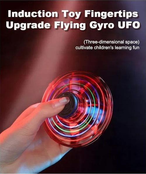 Induction Toy Fingertips Upgrade Flying Gyro UFO