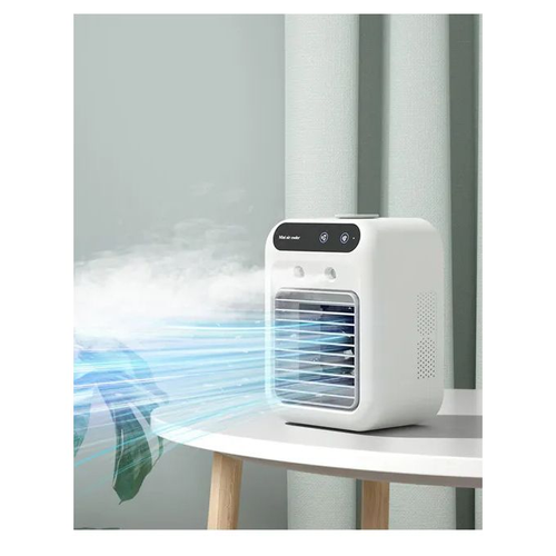 Mini Portable Air Conditioners USB Water Cooling Small Household Table Air Cooler With Spray Humidify Modern Desktop Desk Fan