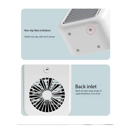 Mini Portable Air Conditioners USB Water Cooling Small Household Table Air Cooler With Spray Humidify Modern Desktop Desk Fan