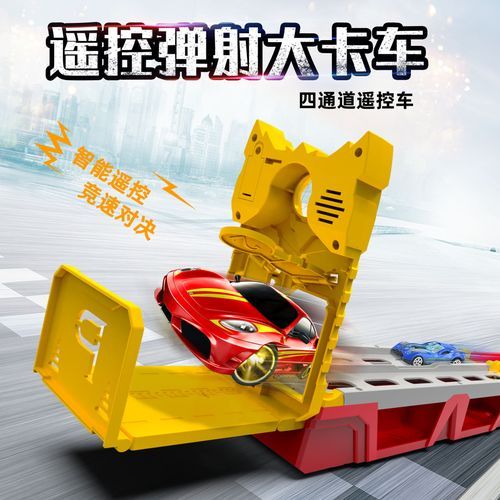 Mega Hauler Truck With Ejection Race Track