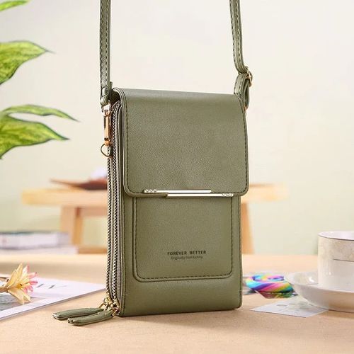 The Premium Shoulder Bag With Touchscreen-Green