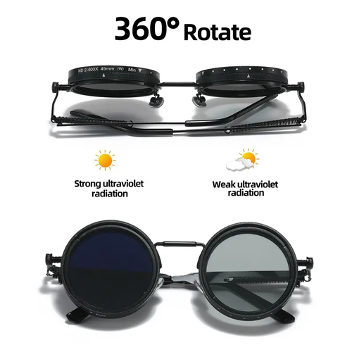 Sunglasses with adjustable color depth
