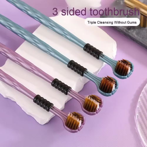 Innovative Three Sided Toothbrush for Oral Care