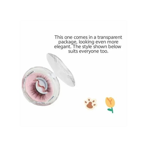 Glue-free self-adhesive reusable full-strip false eyelashes, waterproof and natural-looking 3-second application makeup tool