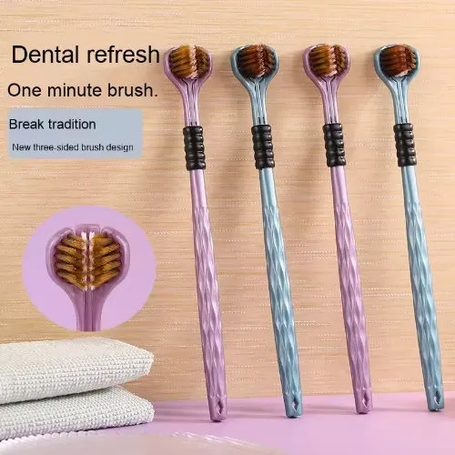 Innovative Three Sided Toothbrush for Oral Care