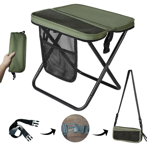 An Essential Foldable Canvas Stool for Outings