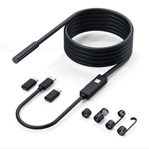Type-C Analog Camera 8mm Lens, 1080P Endoscope,Snake Inspection Camera
