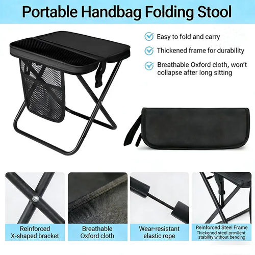 An Essential Foldable Canvas Stool for Outings
