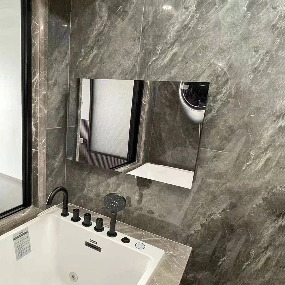 Youryoke bathroom shower bathtub smart Touch Screen mirror TV waterproof IP66