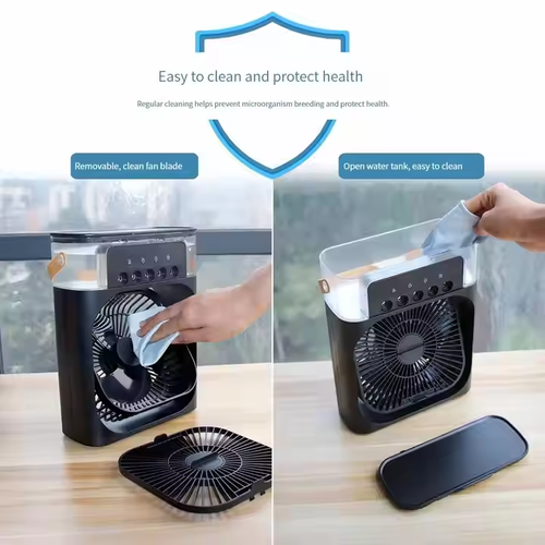 💦Mini Frost Fan Portable Air Conditioner AC Cooler Humidifier💦black color