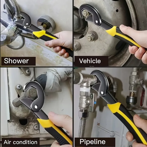 🎁💯 Hot Sale🎁)Industrial Grade Multifunctional Self-locking Pipe Wrench Tool👉