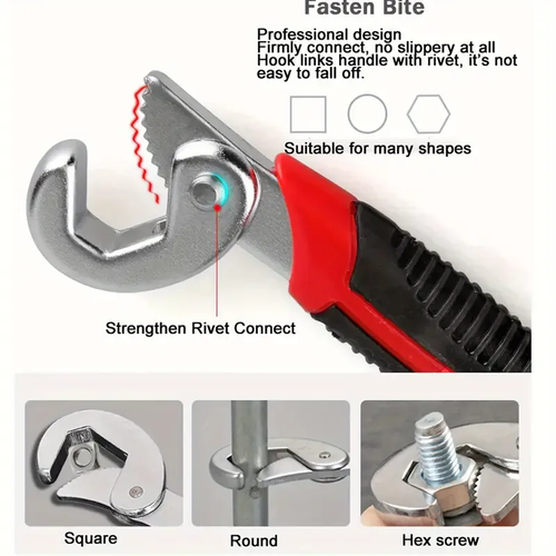 🎁💯 Hot Sale🎁)Industrial Grade Multifunctional Self-locking Pipe Wrench Tool👉