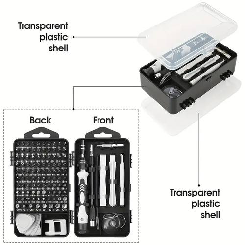 ⭐Screwdriver set 115 in 1 multi-function precision screwdriver watch phone Service tool