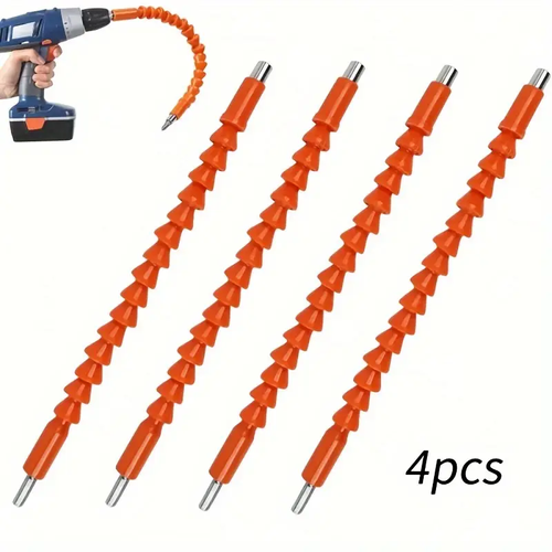 ⭐Electric drill universal flexible shaft, electric screwdriver bit extension frame, multi-function flexible bit support