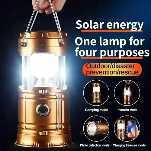 🔦Portable solar multifunctional waterproof camping light