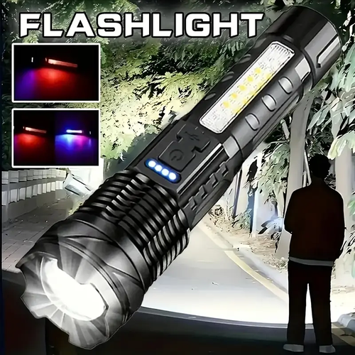 ⭐Super powerful rechargeable LED flashlight Floodlight  portable