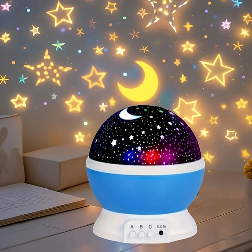 ⭐LED Starry night light projector with Moon and star USB power