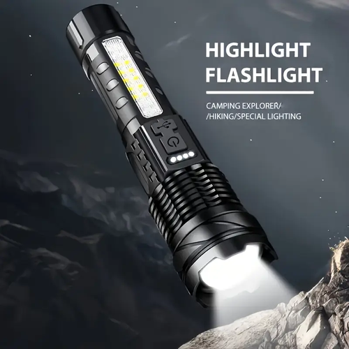 ⭐Super powerful rechargeable LED flashlight Floodlight  portable