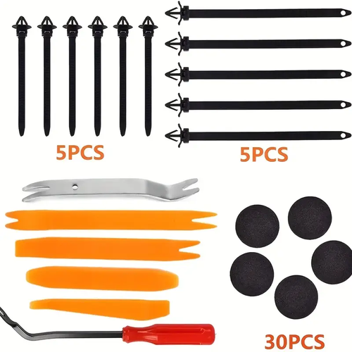 🔥 Promotion on Sale 🔥 Auto Fastener set snap, suitable for all kinds of auto mudguards, door panels, dashboard parts, with removal tools