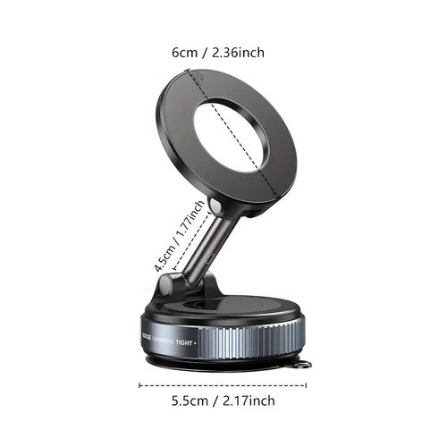 ⭐2025 New Magsafe magnetic mobile phone stand Vacuum sucker strong magnetic adsorption folding car mobile phone stand