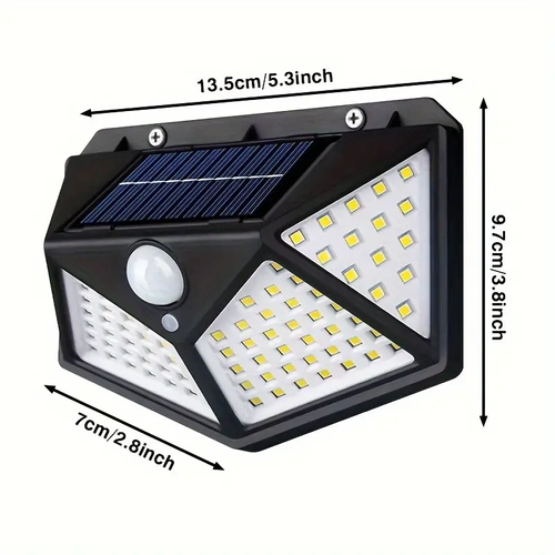 ⭐Solar fence light Solar deck light Solar wall light, outdoor fence perfect decorative lighting, suitable for fenced deck patio patio garage steps stair lighting