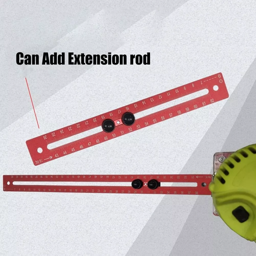⭐Aluminum alloy woodworking circular mill for trimming edge milling circular positioning ruler circular hole slot positioner with back-up tool