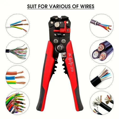 ⭐Wire stripper for electricians Plucking wire and cutting wire stripping domestic pickling network cable pliers Cutting wire automatic cable stripping pliers