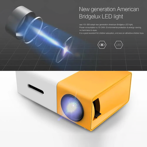 ⭐Mini LED projector with stereo Student gift Birthday gift Christmas gift Portable or Outdoor or camping or Home or cinema or office using compatible devices