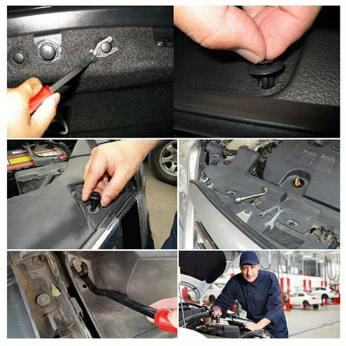 🔥 Promotion on Sale 🔥 Auto Fastener set snap, suitable for all kinds of auto mudguards, door panels, dashboard parts, with removal tools
