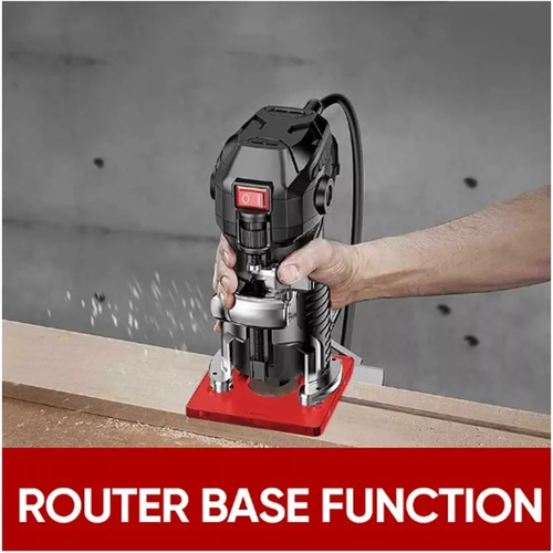 ⭐Aluminum alloy woodworking circular mill for trimming edge milling circular positioning ruler circular hole slot positioner with back-up tool