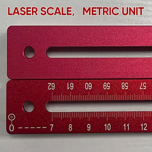 ⭐Aluminum alloy woodworking circular mill for trimming edge milling circular positioning ruler circular hole slot positioner with back-up tool