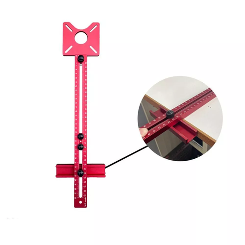 ⭐Aluminum alloy woodworking circular mill for trimming edge milling circular positioning ruler circular hole slot positioner with back-up tool