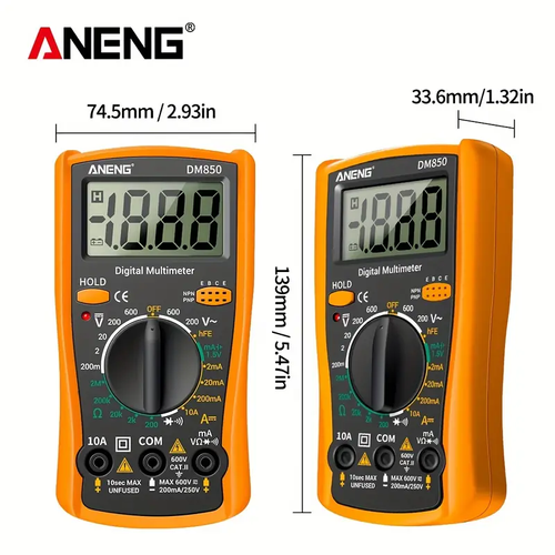 ⭐Automatic Pro Digital multimeter 1999 Counting automatic AC DC voltage tester Ohm current ammeter detector tool