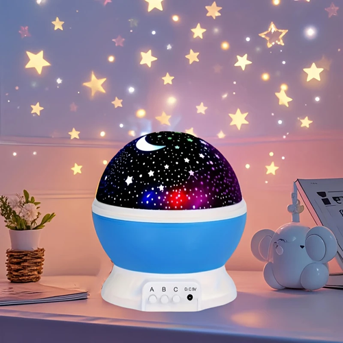 ⭐LED Starry night light projector with Moon and star USB power