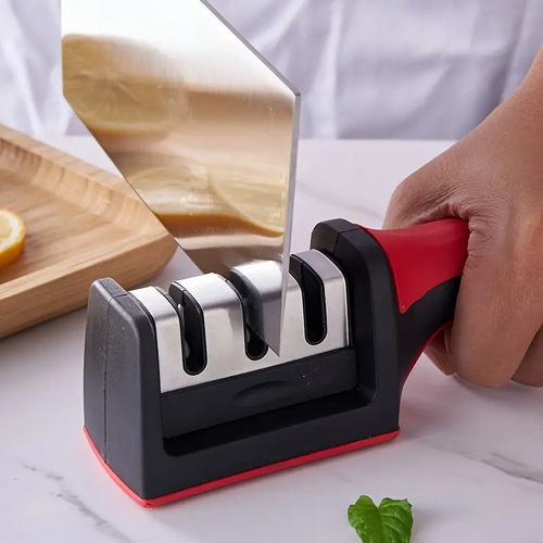⭐1pc multi-functional four-stage knife sharpener kit Kitchen knife accessories, grinding, polishing blades, kitchen knives professional knife sharpener tools