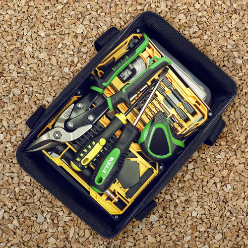 ⭐Arezer tool kit multi-functional electrician canvas Oxford cloth waterproof wear