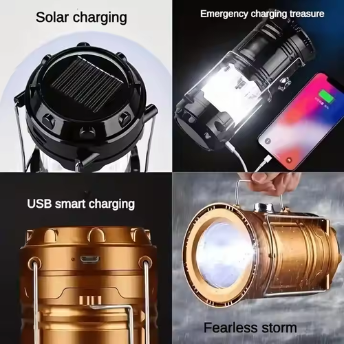 🔦Portable solar multifunctional waterproof camping light