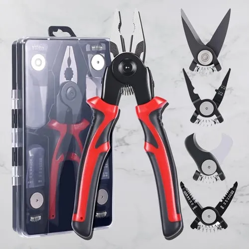 💖5 in 1 All Purpose Versatile Heavy Duty Tool Kit👇（💯This product is a complete set👇5-in-1 pliers set）