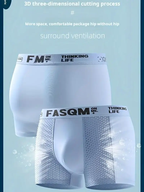 🩲4 pieces of men's ice mesh underwear