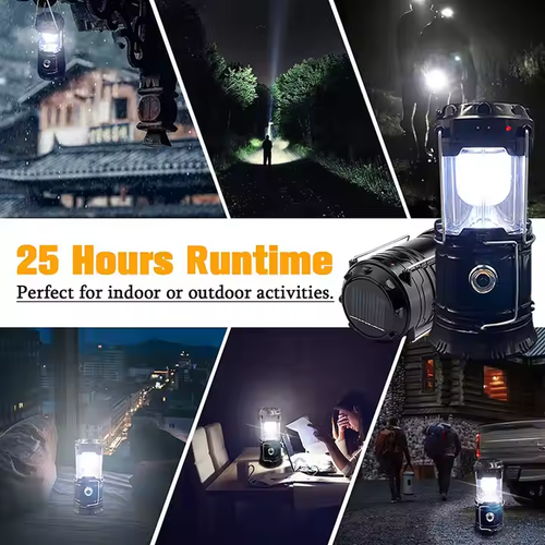 🔦Portable solar multifunctional waterproof camping light