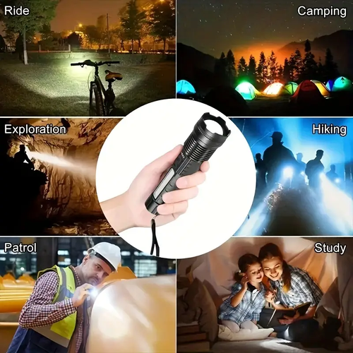 ⭐Super powerful rechargeable LED flashlight Floodlight  portable
