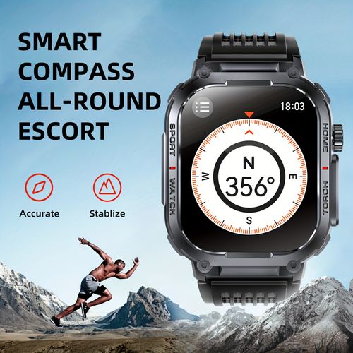 🔥Outdoor Waterproof Durable Smart Watch, Sports Watch with Flashlight & Compass